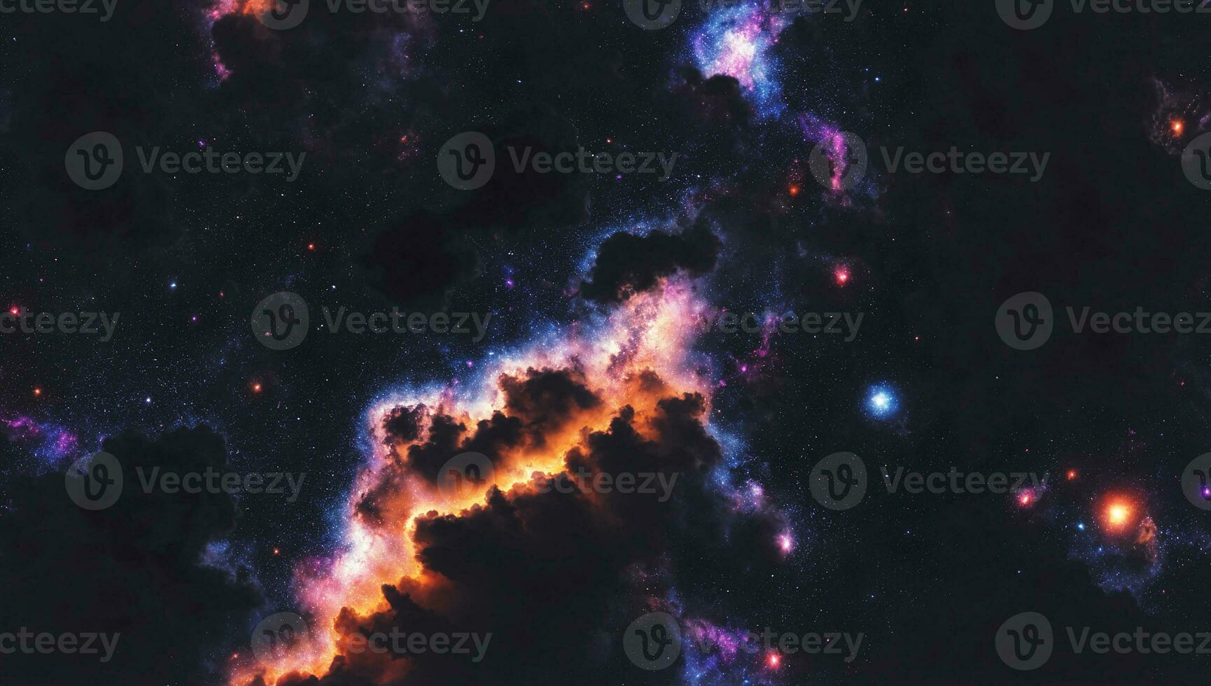 ai generado nebulosa galaxia espacio antecedentes foto