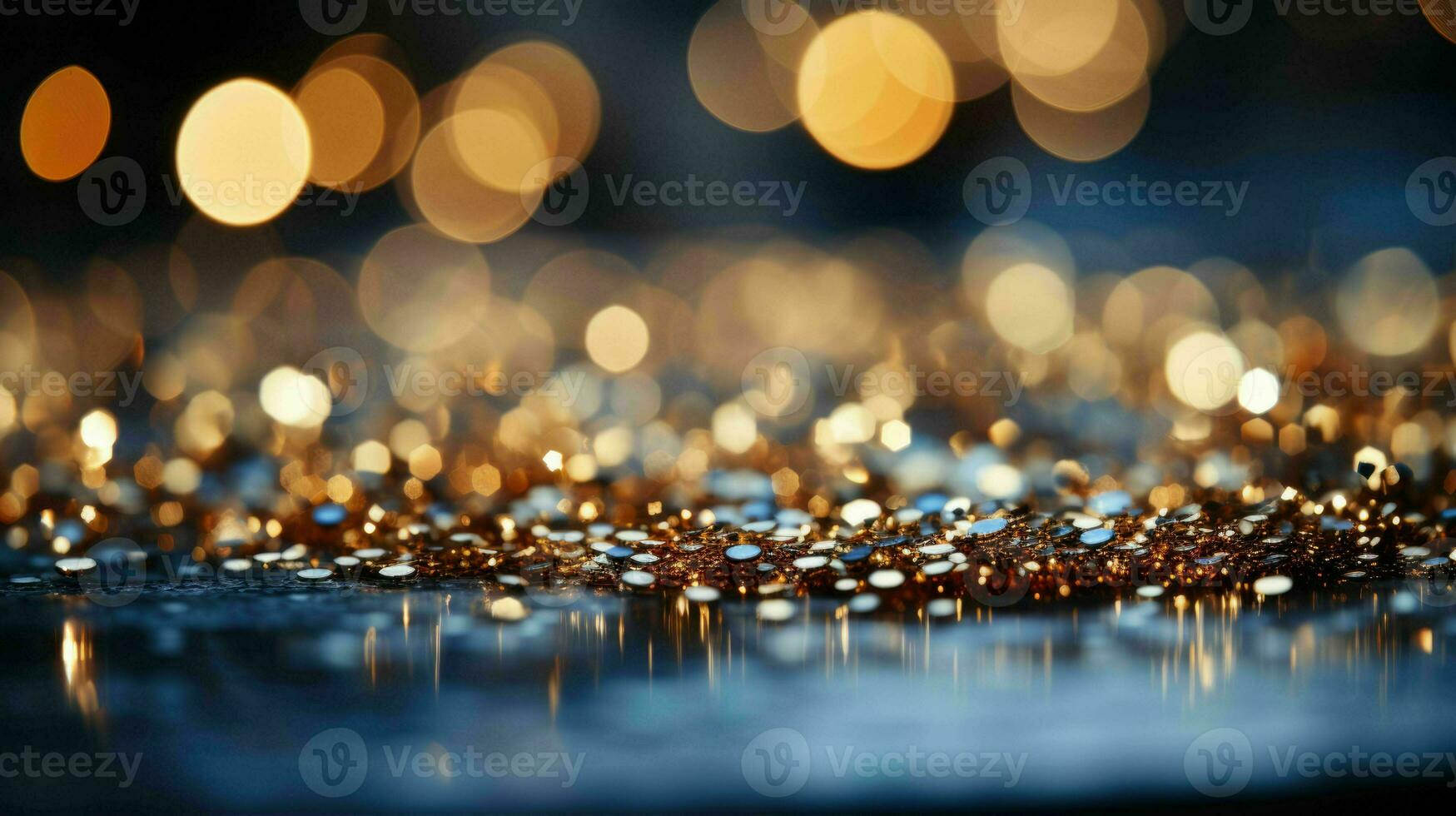 AI generated Celebrate Winter's Magic with Enchanting Holiday Colorful of Bokeh Shiny Glitters Silver Snowflakes on a Blue-Silver Backdrop, Creating a Joyful and Festive Atmosphere Background photo