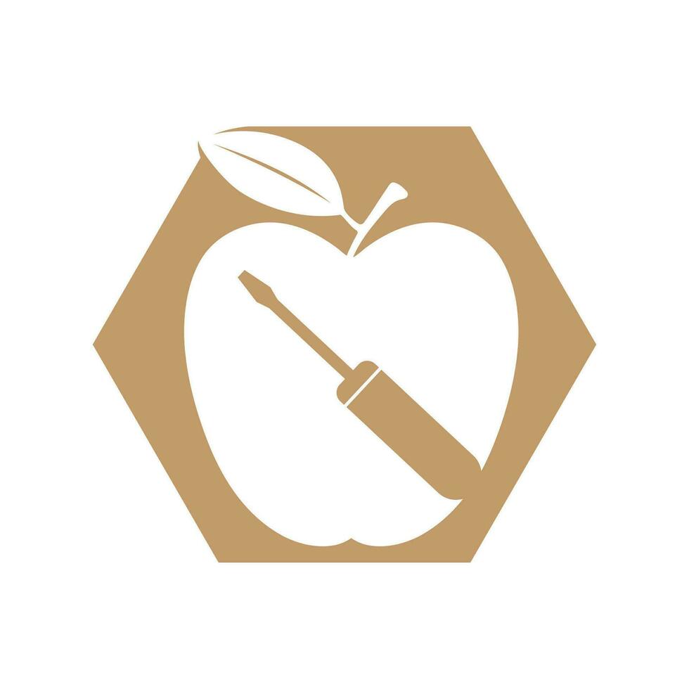 simple apple vector image