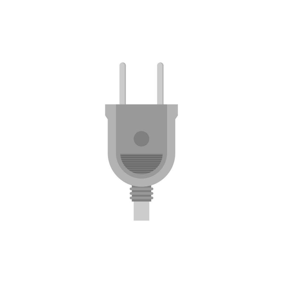 electric plug flat design vector illustration. Wire plug and socket. Concept of connection, disconnection, electricity. Vector illustration in flat style