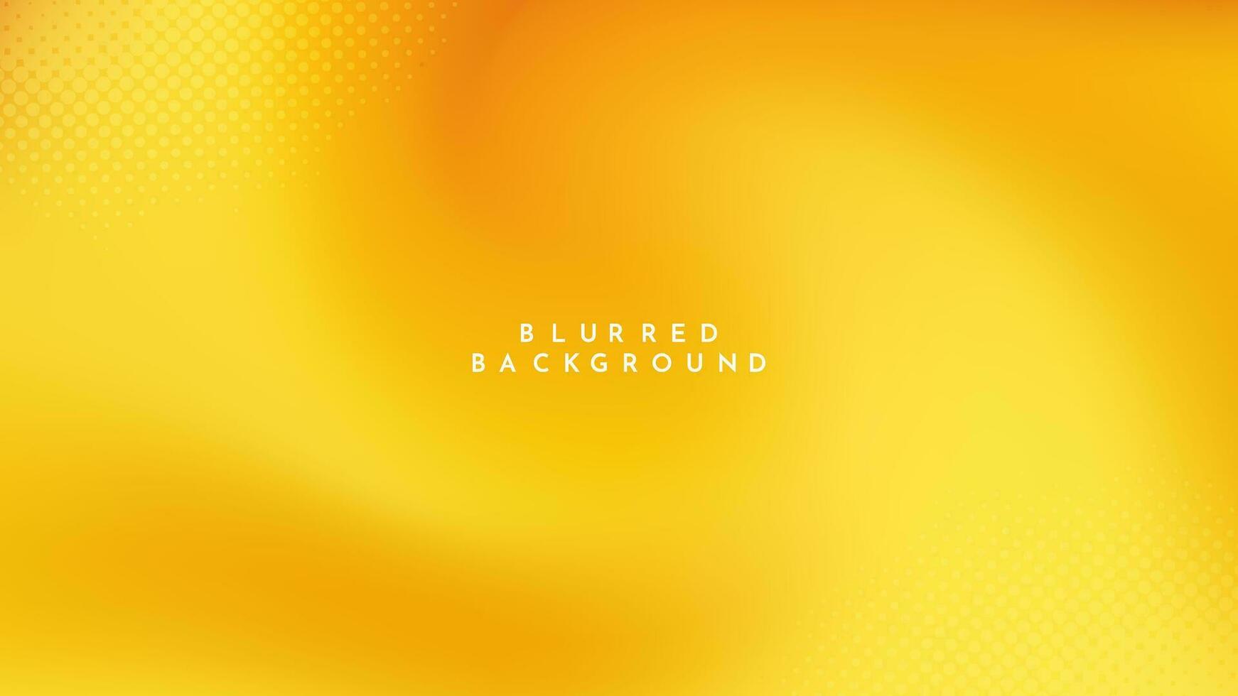 Gradient blurred background in shades of yellow and orange. Ideal for web banners, social media posts, or any design project that requires a calming backdrop vector