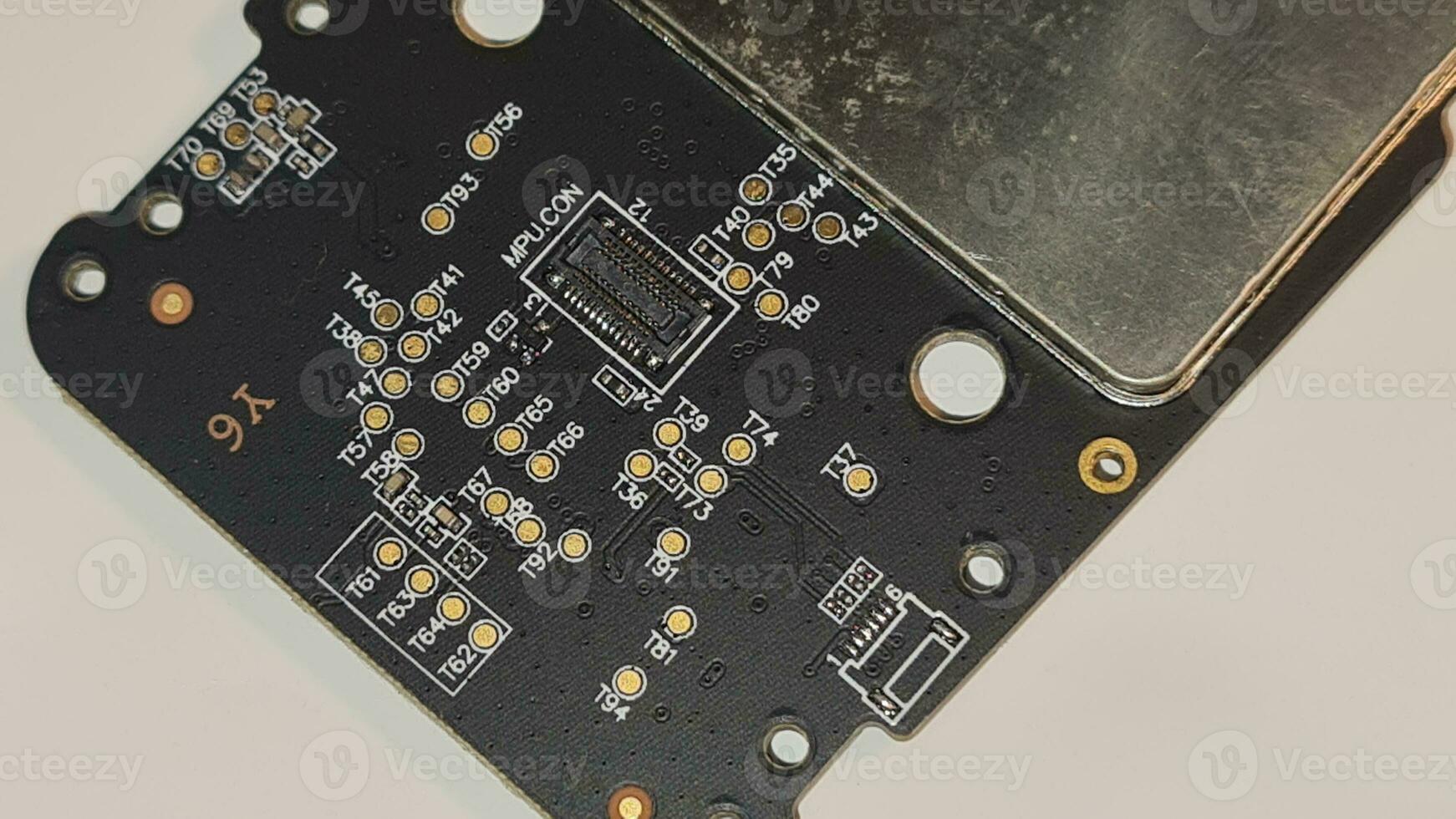 Hubsan Zino 2 Drone's Motherboard also Known as Main Core Board Part Number EA04058086-04 FEM. Luton, England UK. December 8th, 2023 photo