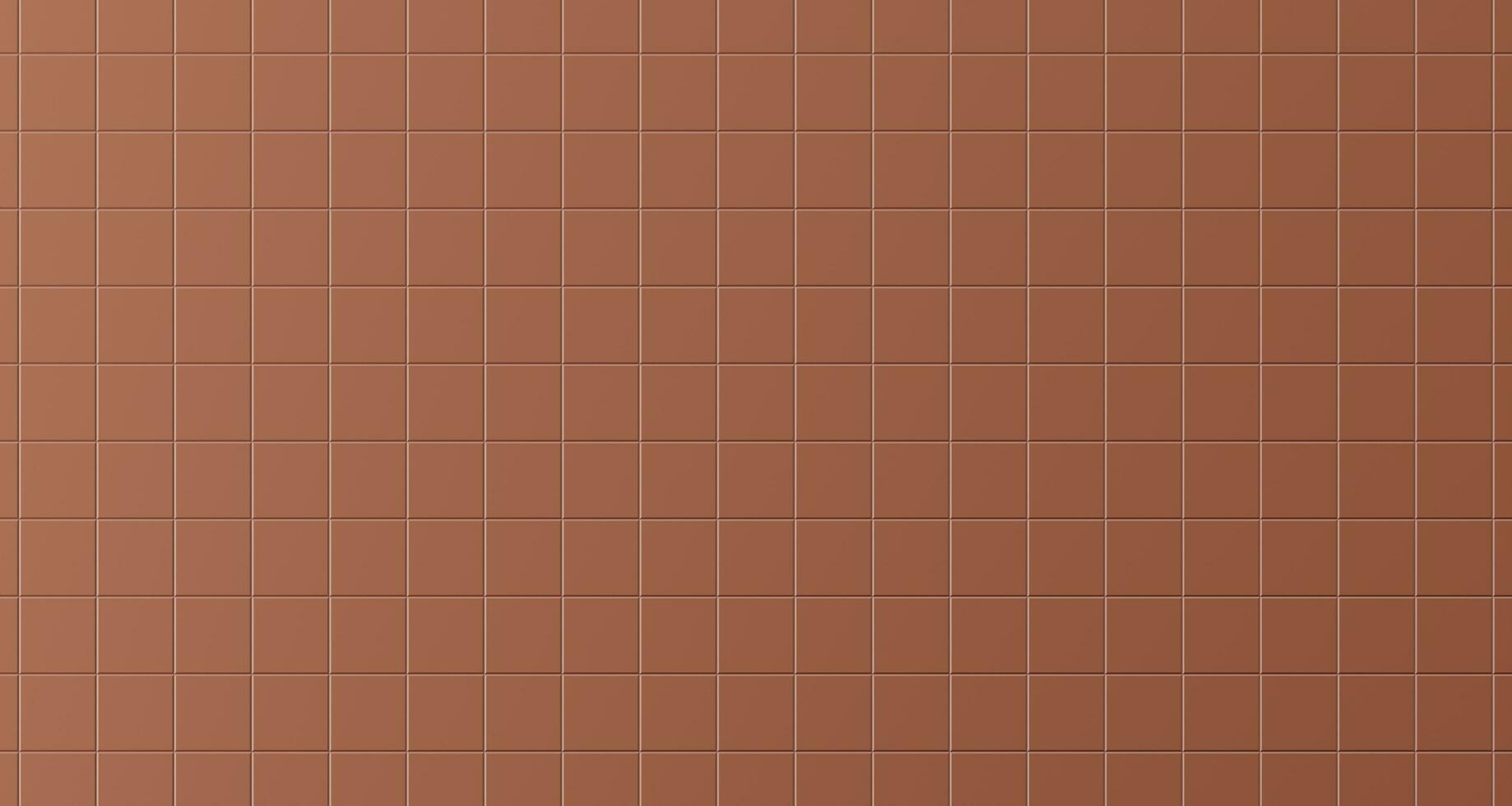 Brown Square tiles wall background. photo