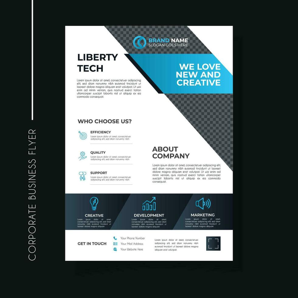 Professional and creative corporate business flyer template. vector