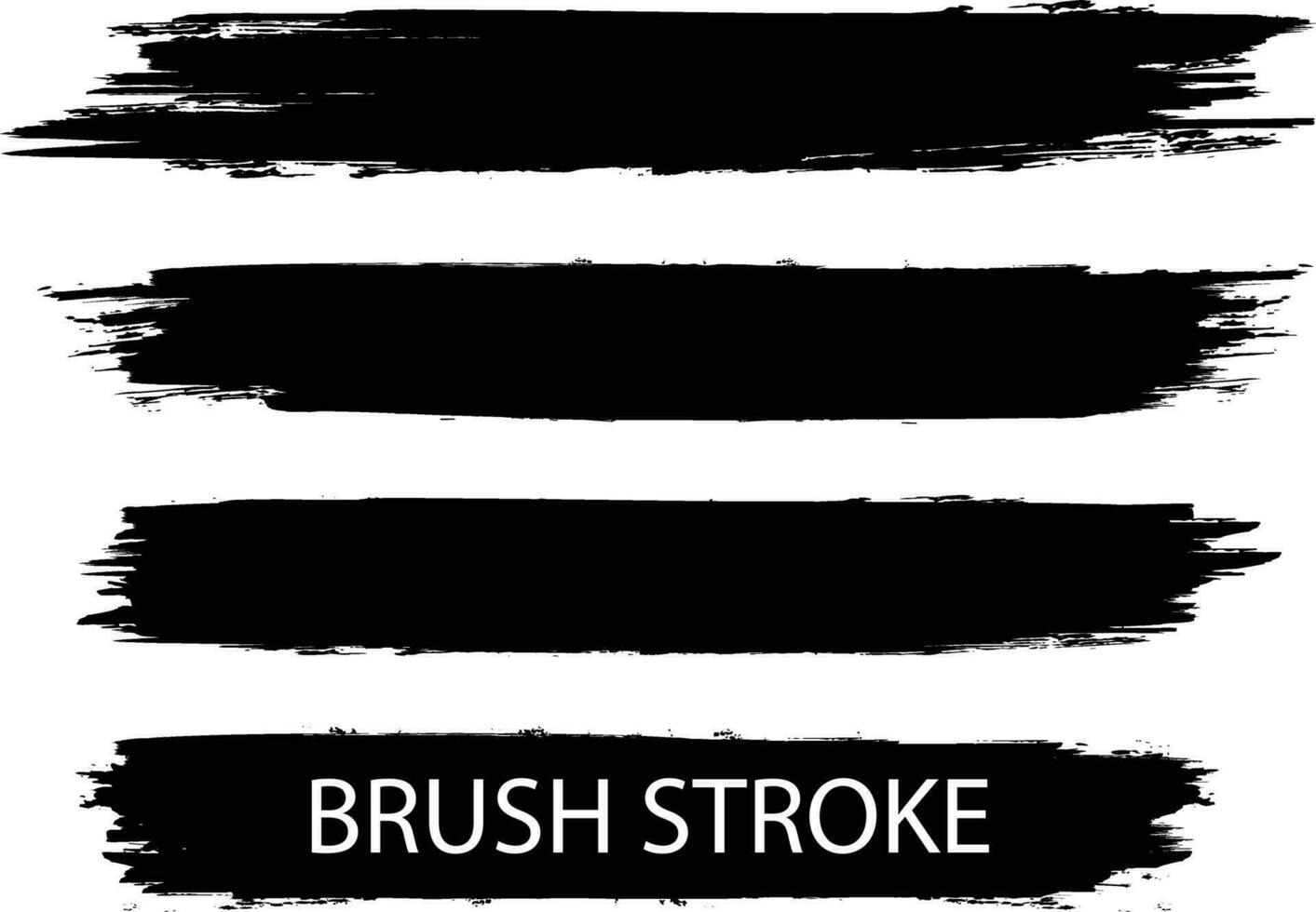 modern black brush stroke banner template collection vector