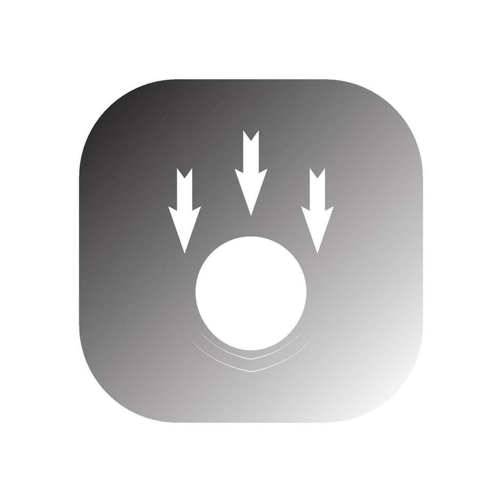 gravity icon vector