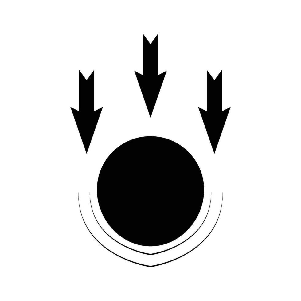 gravity icon vector