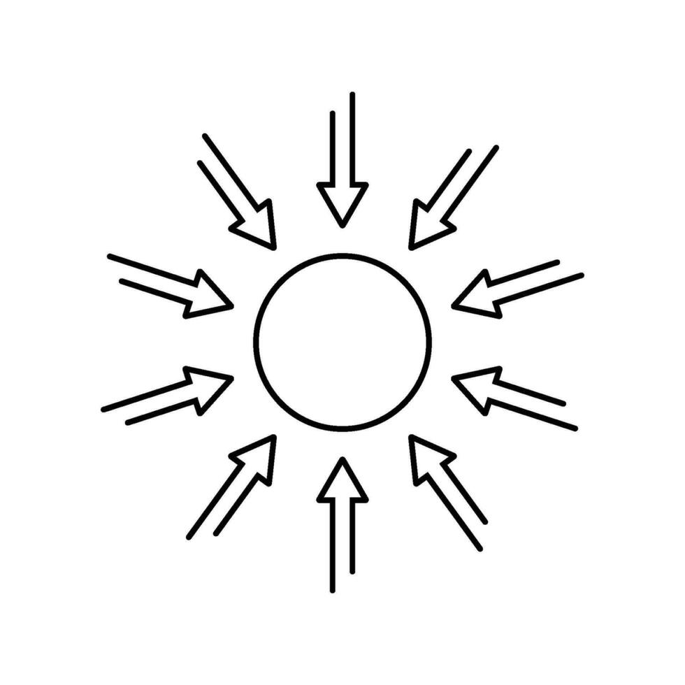 gravity icon vector