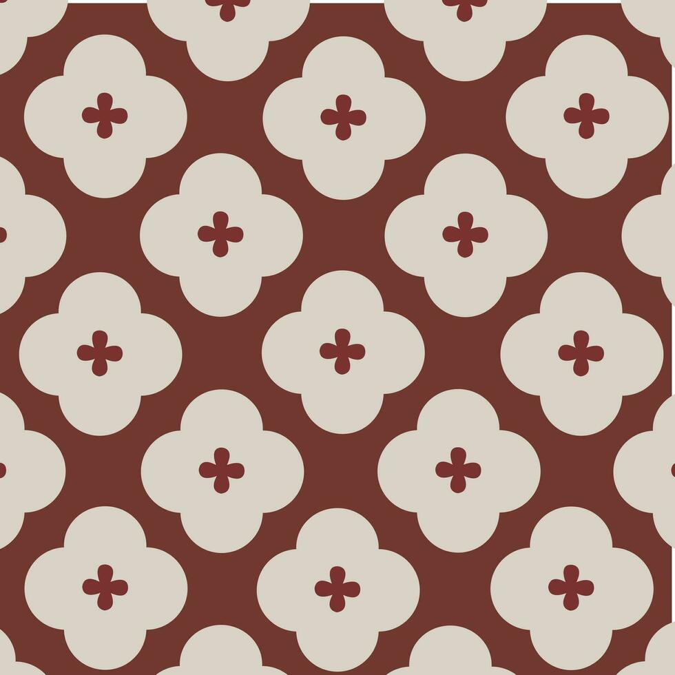 Fabric pattern design for templates vector