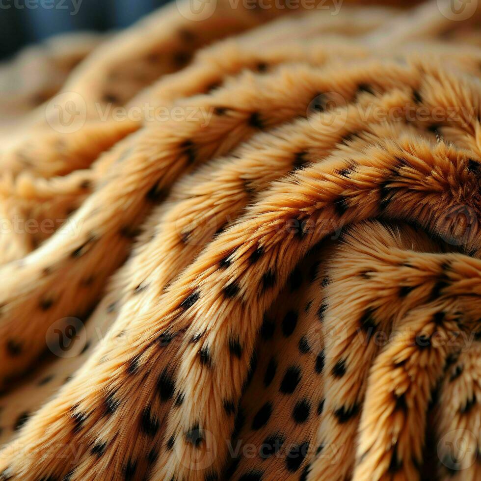 ai generado leopardo piel modelo textura antecedentes. leopardo lana tela. generativo ai foto