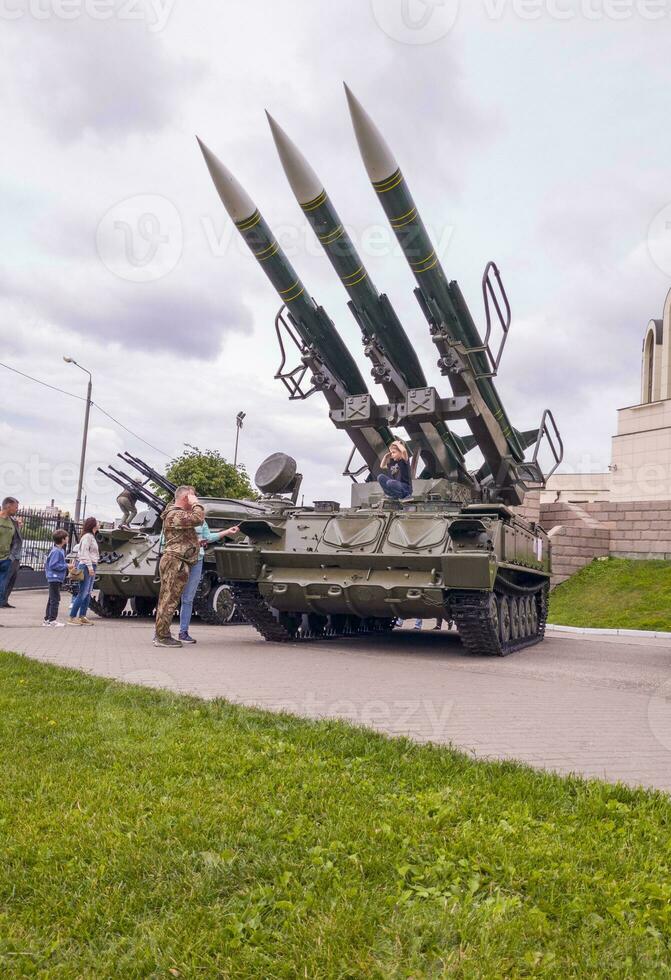 Tula, Russia - 07.20.2023 - Shot of the national museum of defense. Armor photo