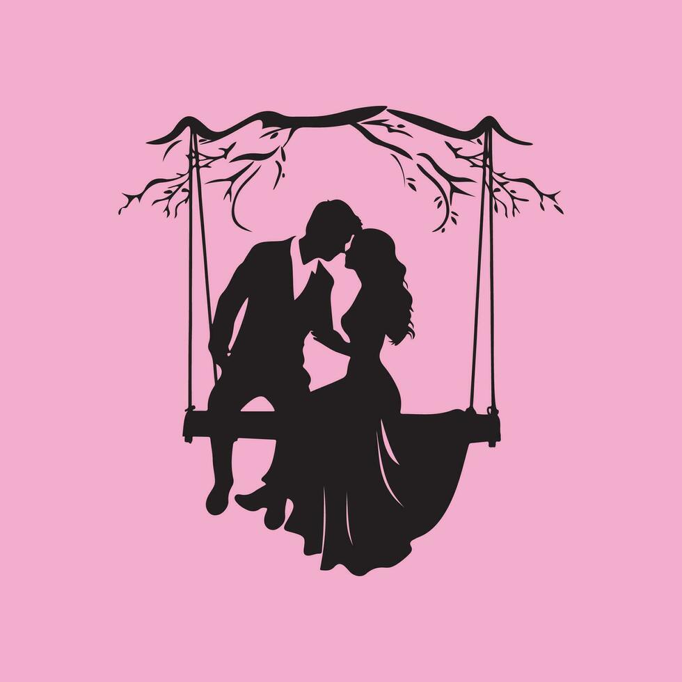 Wedding Silhouette Vector Images