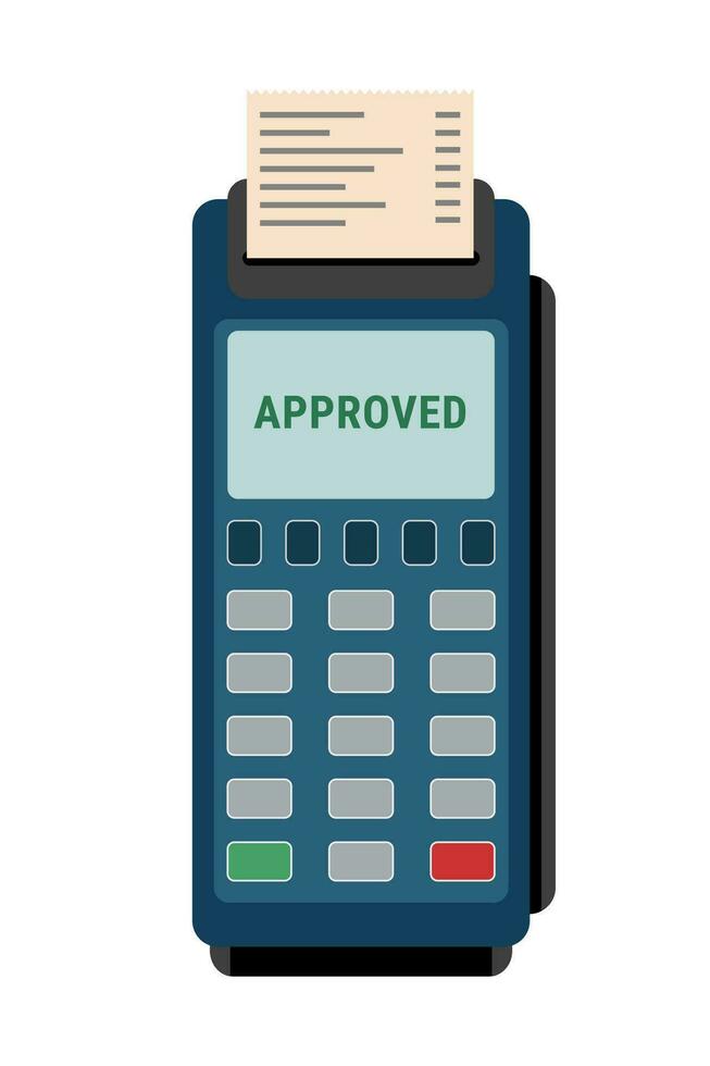Payment terminal with receipt vector