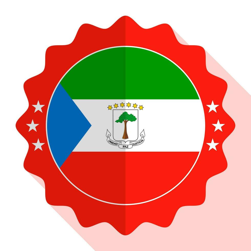 Equatorial Guinea quality emblem, label, sign, button. Vector illustration.