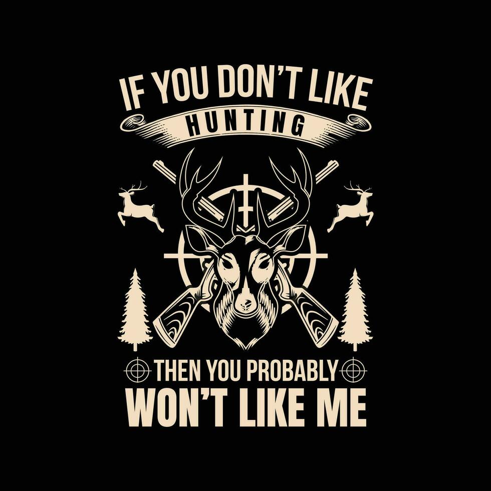 Hunting t-shirt design vector
