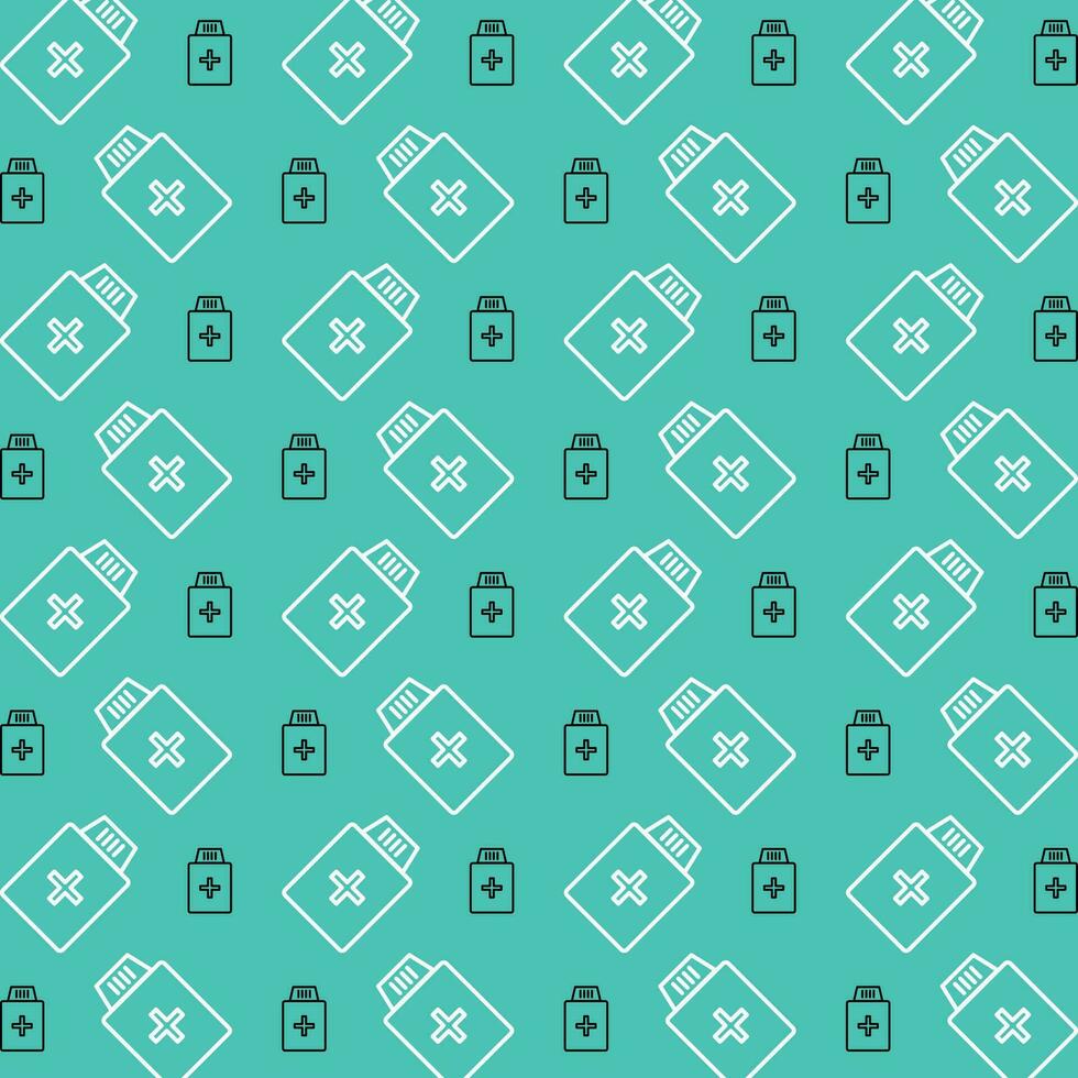 Medicine Bottle repeating vector pattern abstract colorful vector illustration background