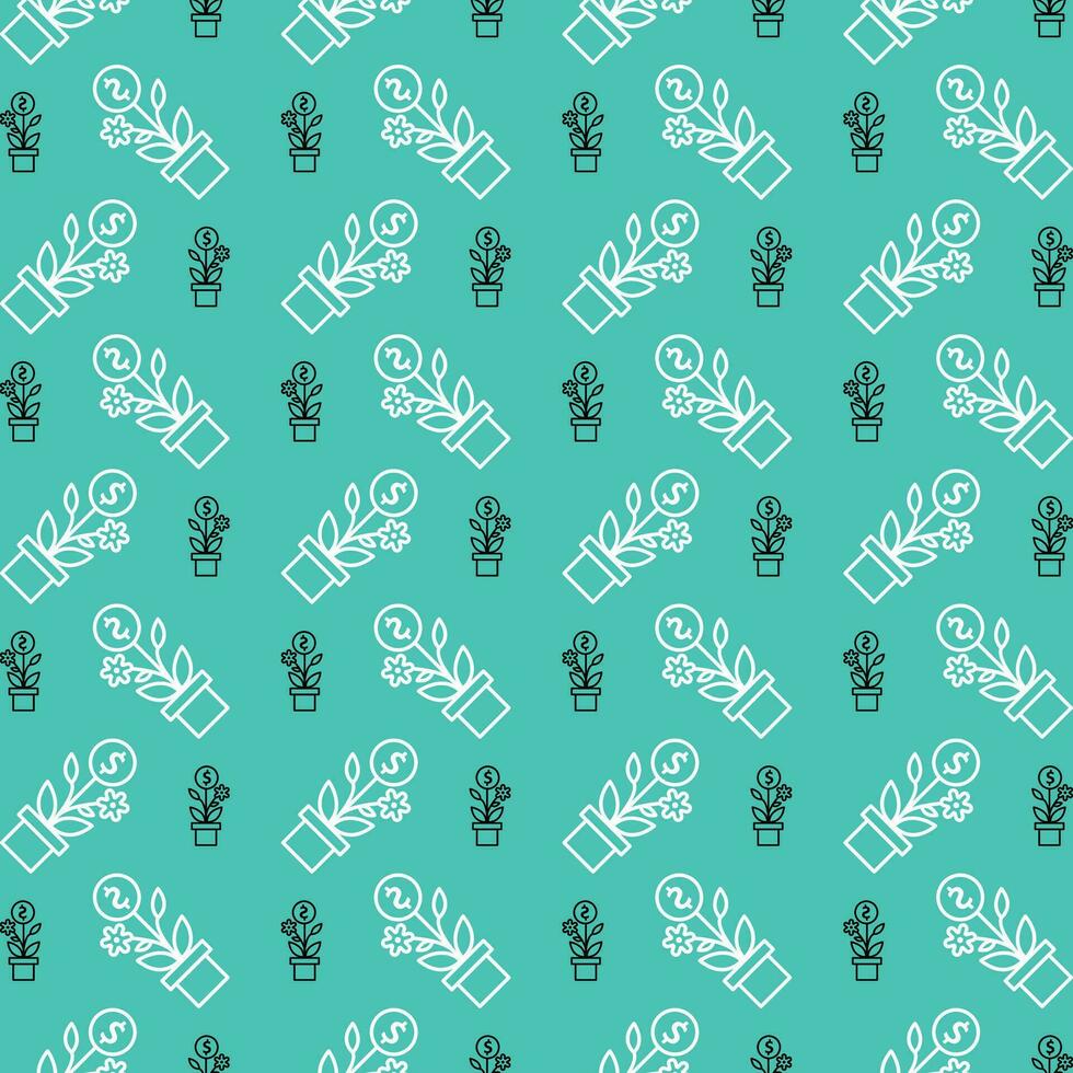 Business tree repeating vector pattern abstract colorful vector illustration background