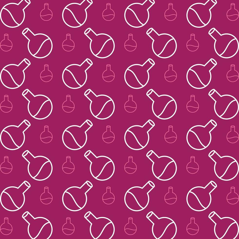 Flask vector icon repeating pattern beautiful abstract illustration background