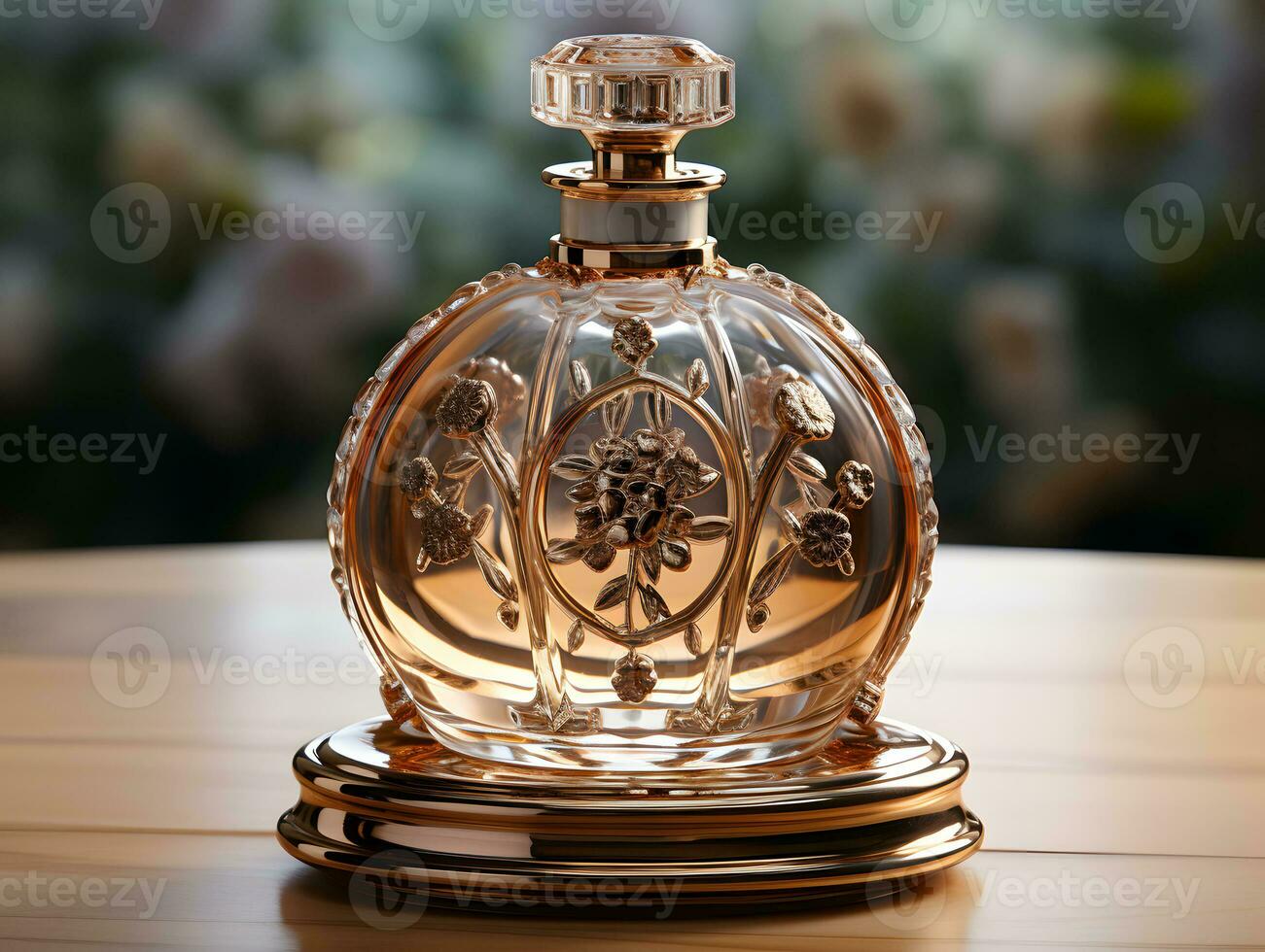 AI generated Luxurious Perfume Bottle. Generative Ai photo