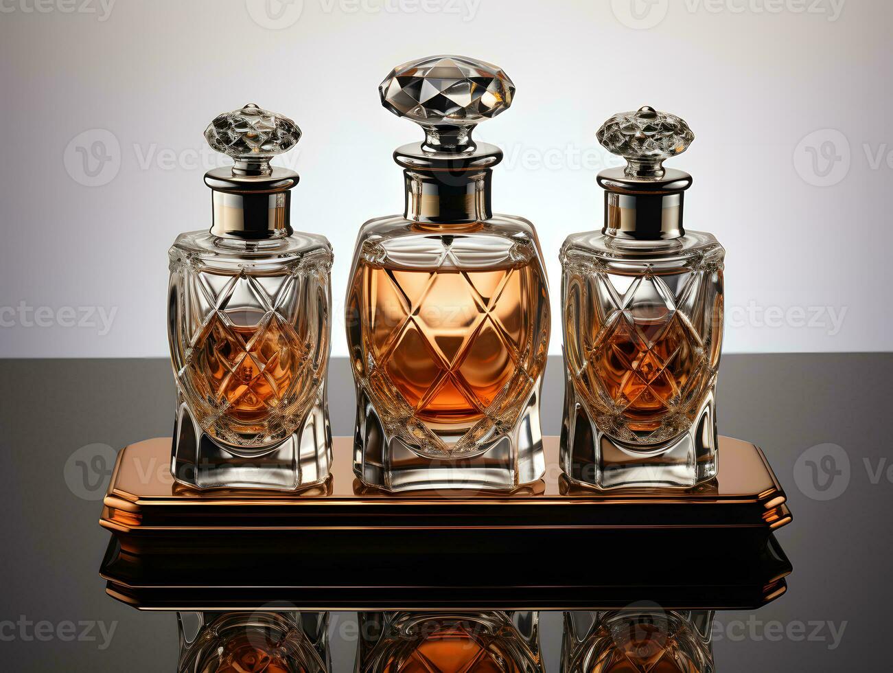AI generated Luxurious Perfume Bottle. Generative Ai photo