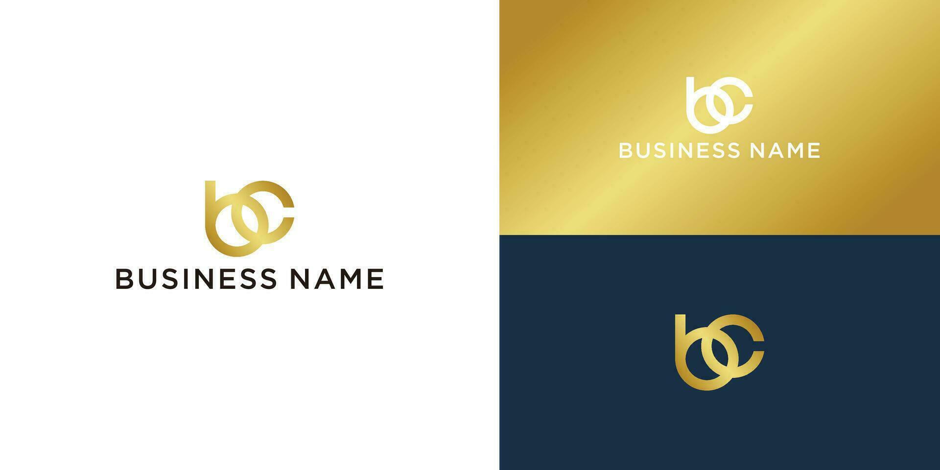 vector bc or cb creative abstract logo