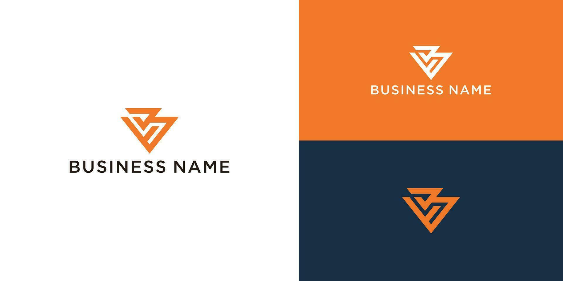 un logo para un empresa llamado bs vector