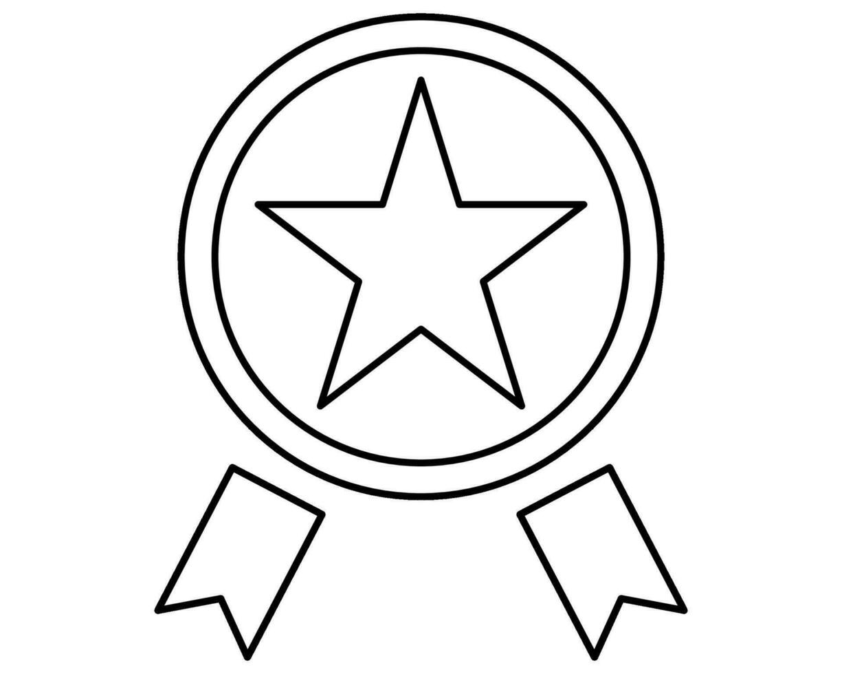 Exclusive benefits icon black and white - star award vector