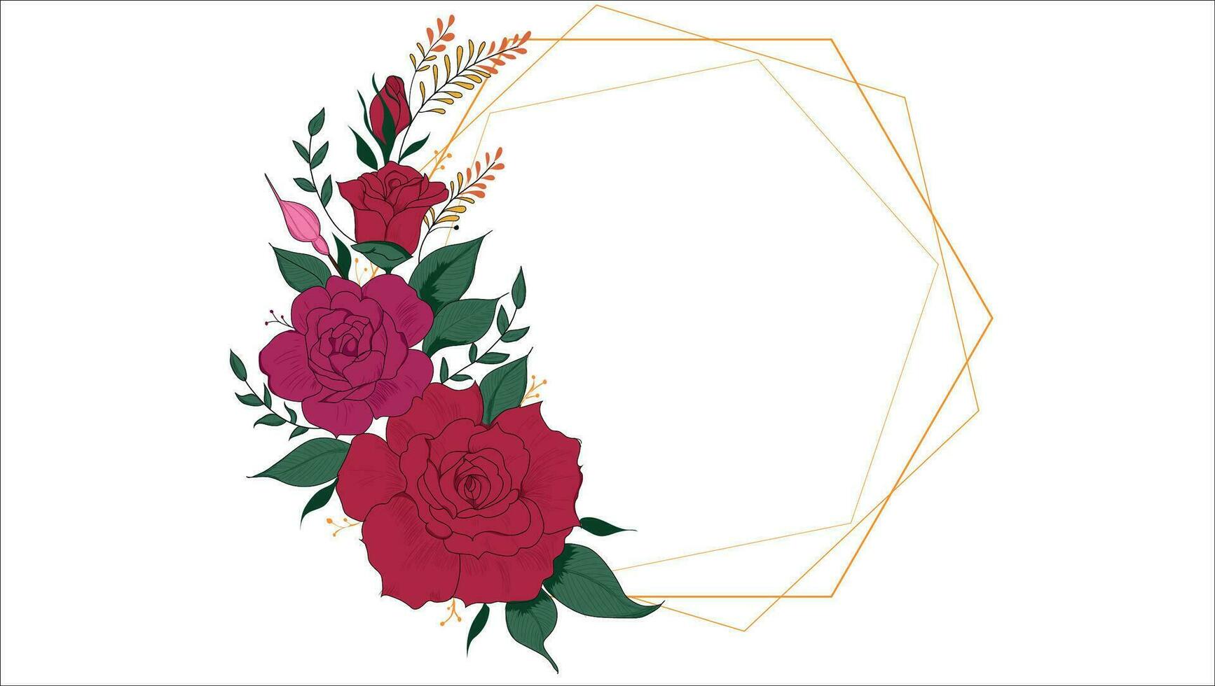 hand made Flower Corner vector