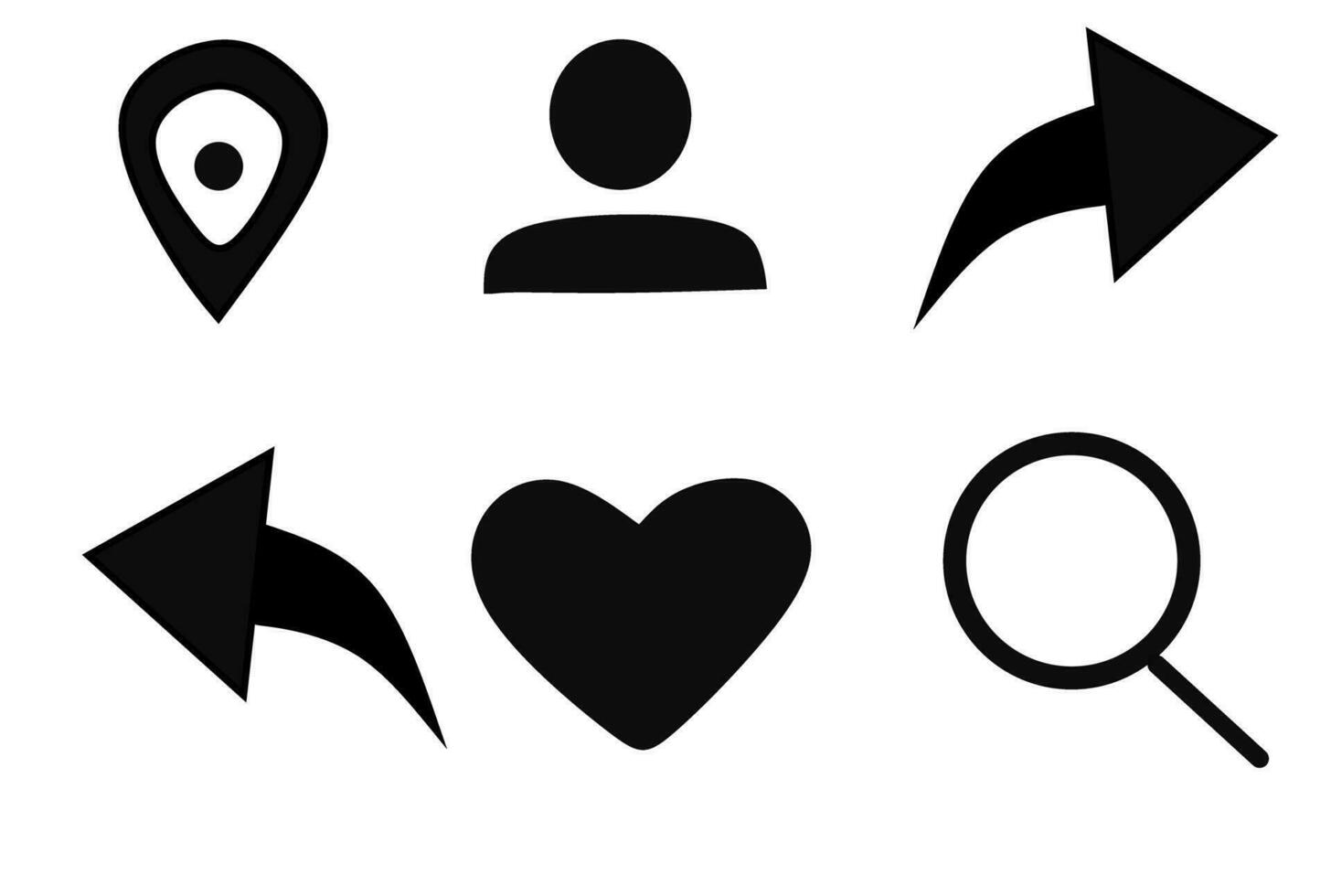 set of icons for web design vector