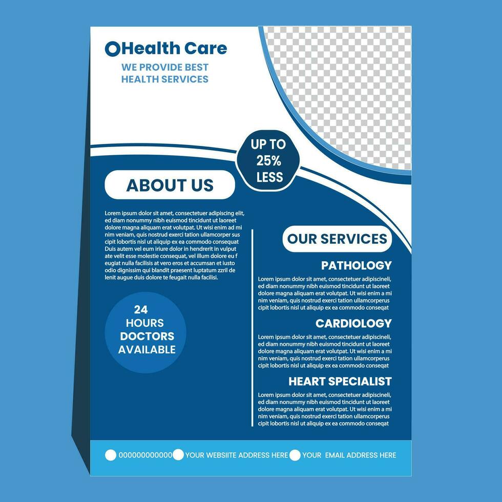 Flyer template design vector