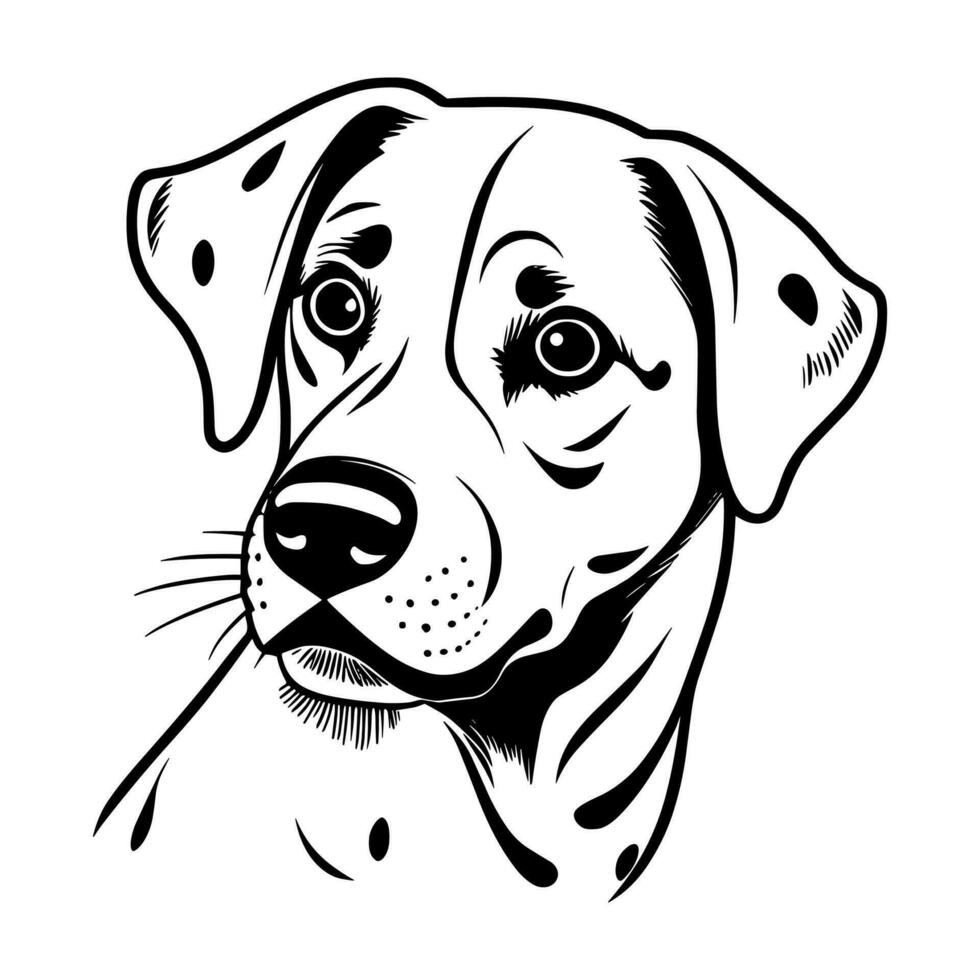 Cute dog vector black and white cartoon character design collection. White background. Pets, Animals.