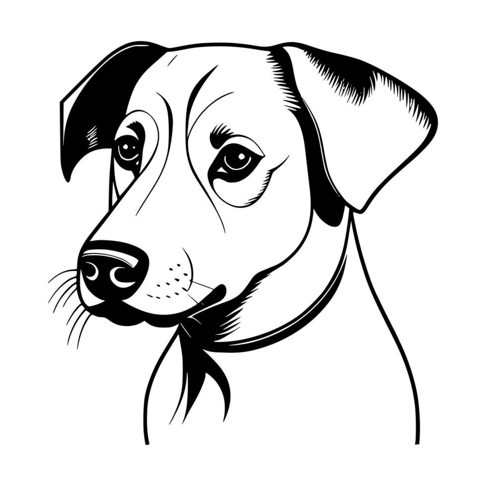 linda perro vector negro y blanco dibujos animados personaje diseño recopilación. blanco antecedentes. mascotas, animales