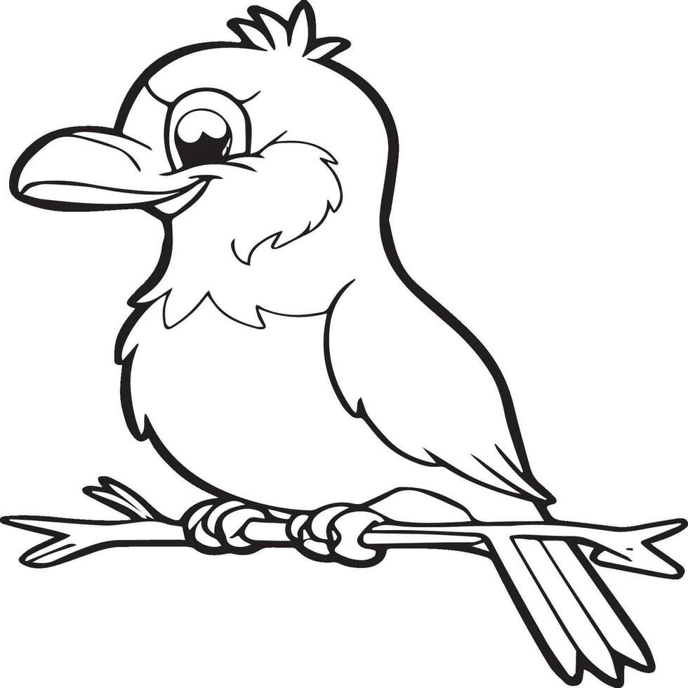 Bird coloring pages vector