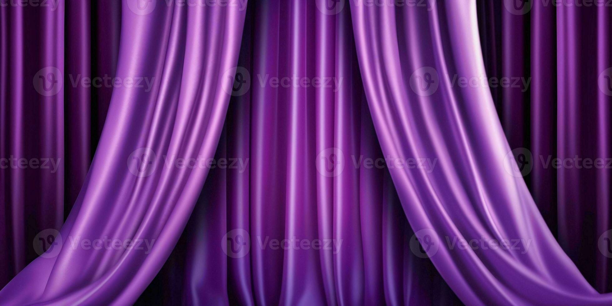 AI generated Elegant Purple Curtain Background. Generative AI photo