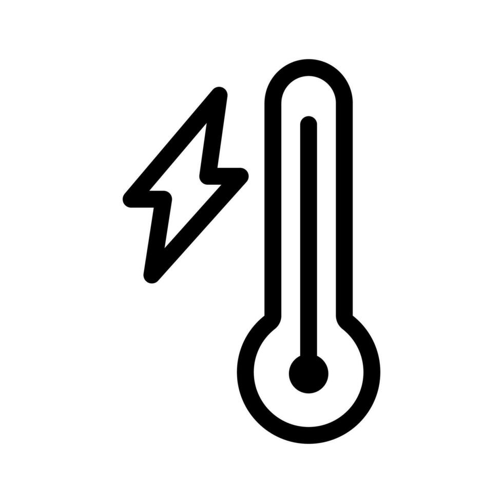 Vector line icon energy climate isolated on white background