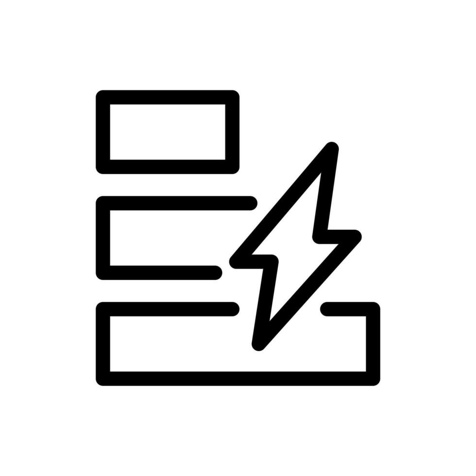 Vector line icon energy efficiency isolated on white background