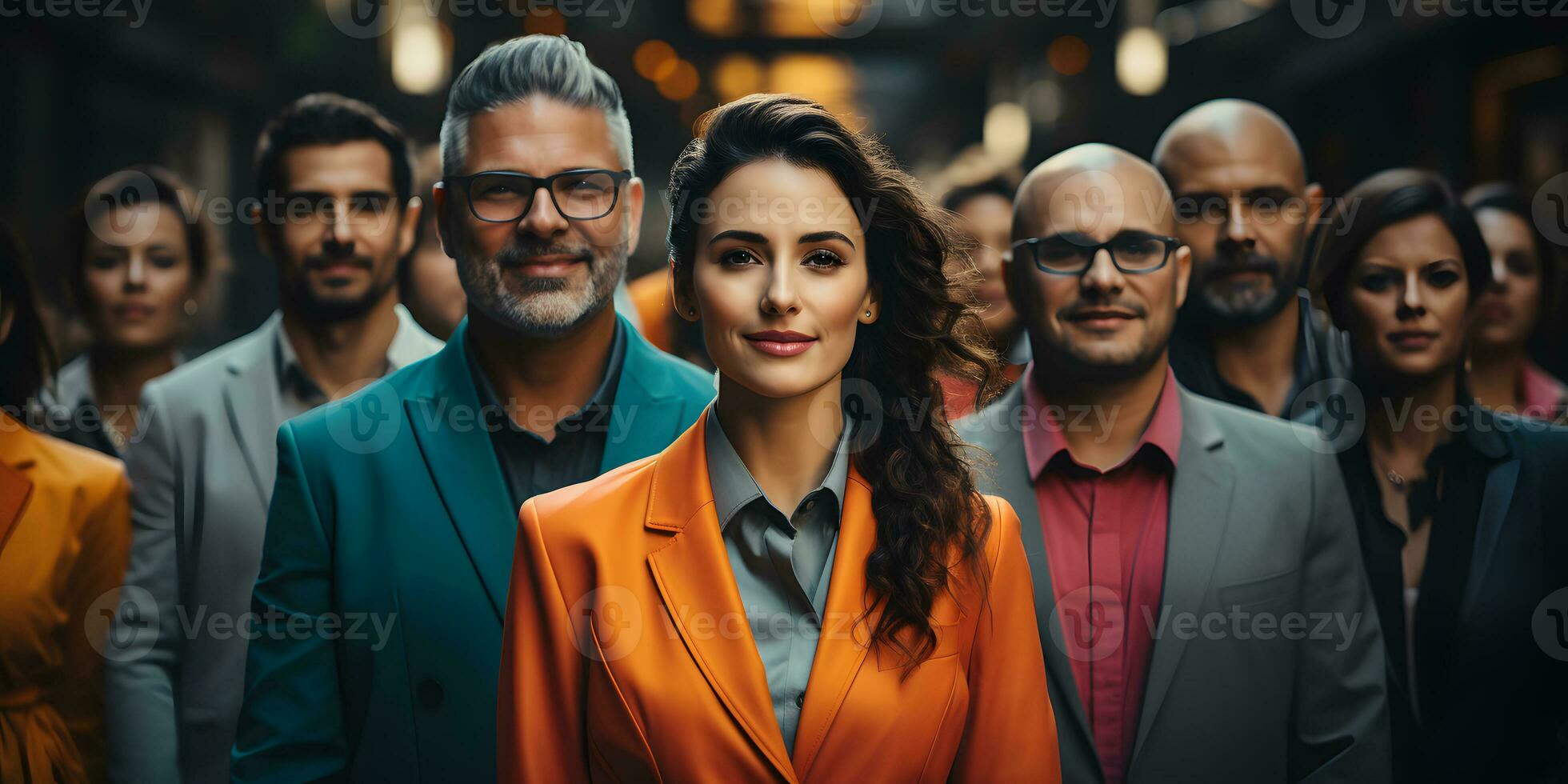 AI generated A Group of Ethnically Diverse Business Team. Professional Entrepreneur. Generative Ai photo