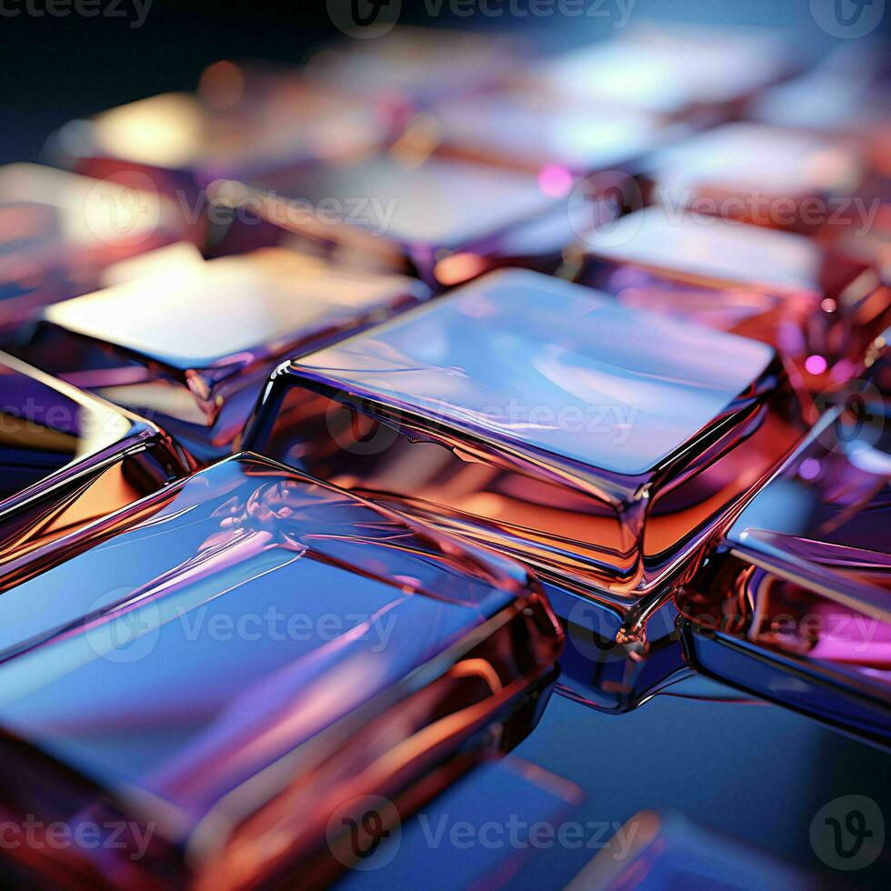 AI generated Abstract and Colorful Glass Background. Generative AI photo
