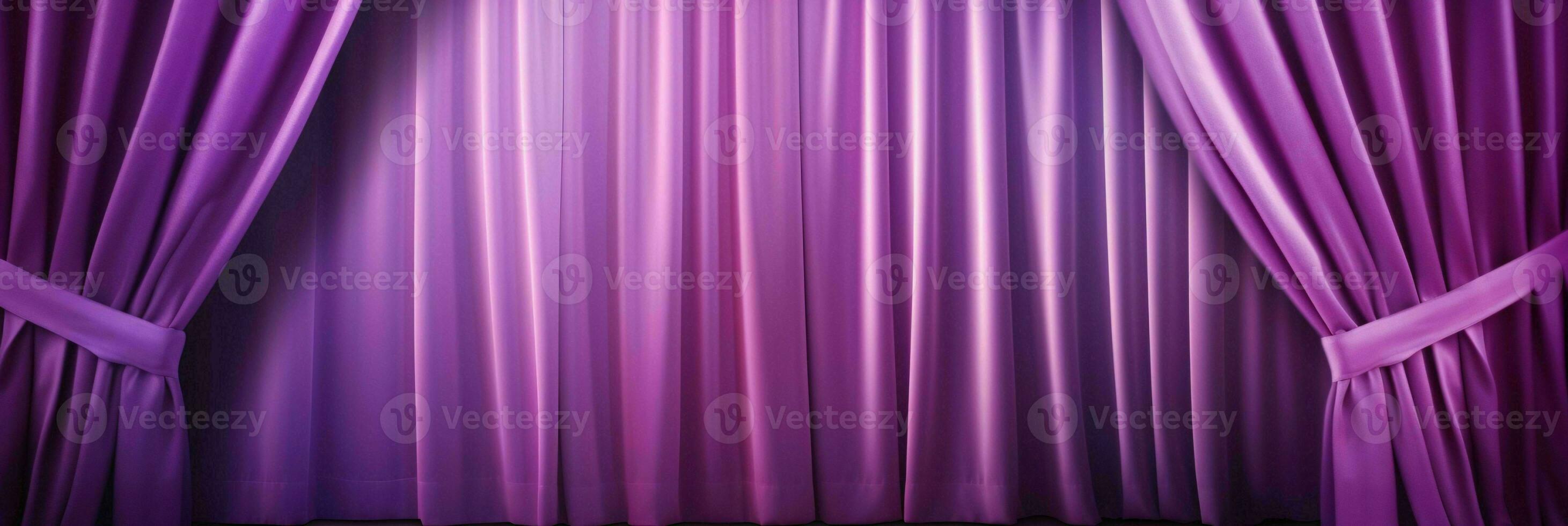 AI generated Elegant Purple Curtain Background. Generative AI photo