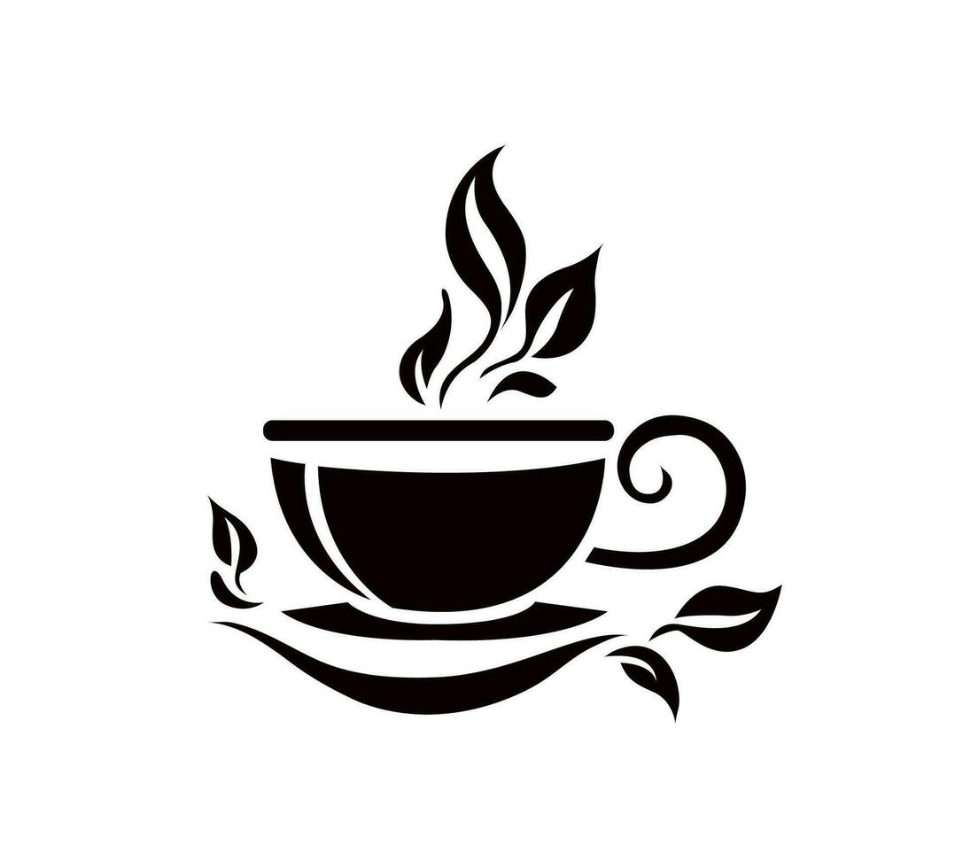 café taza vector logo