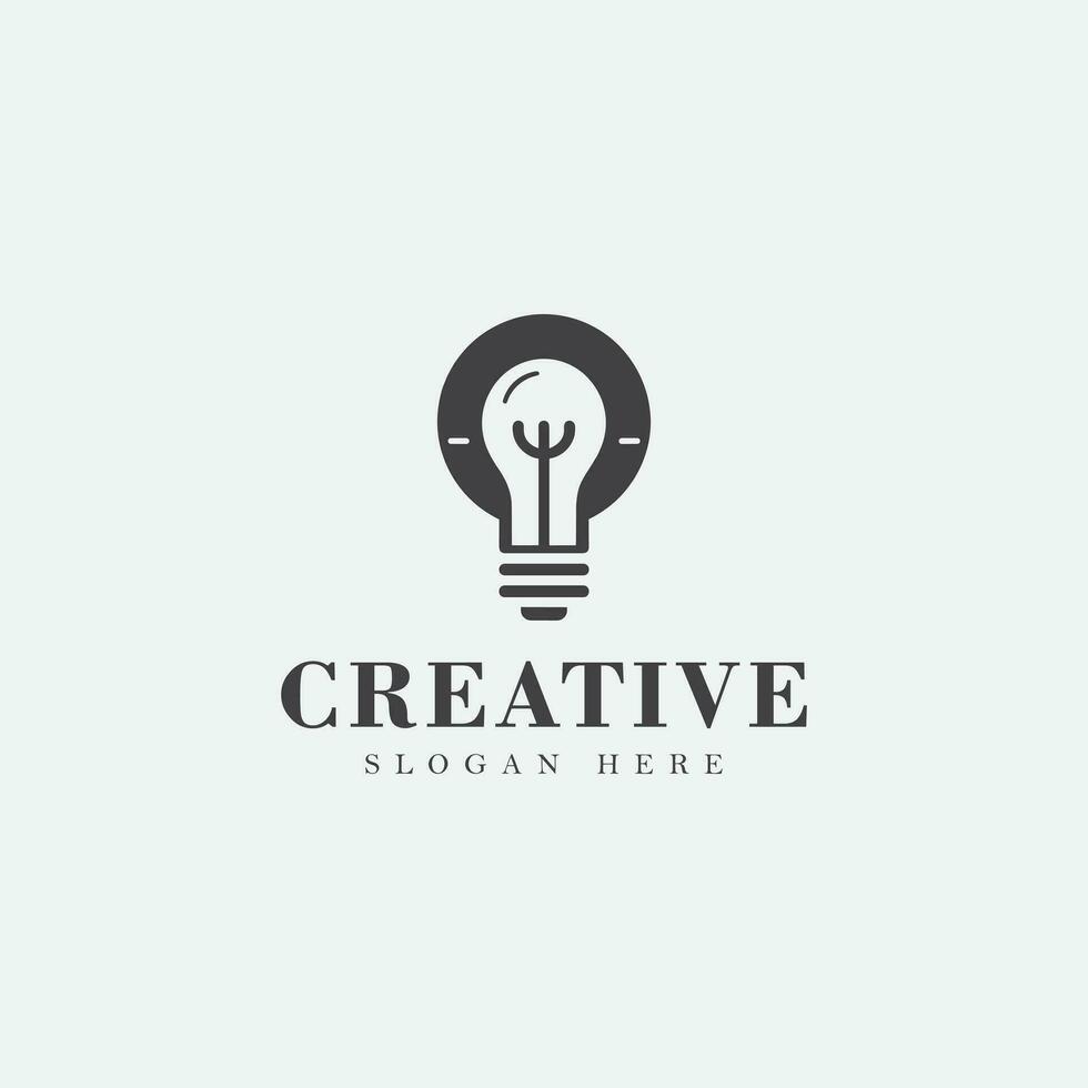 Lamp logo design, monochrome, simple, unique logo, black and white, no gradient. solid, negative space vector