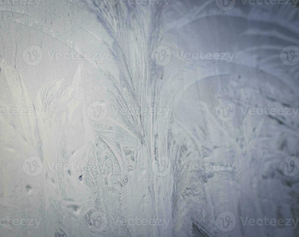 Close up shot of the frosted window. Background photo