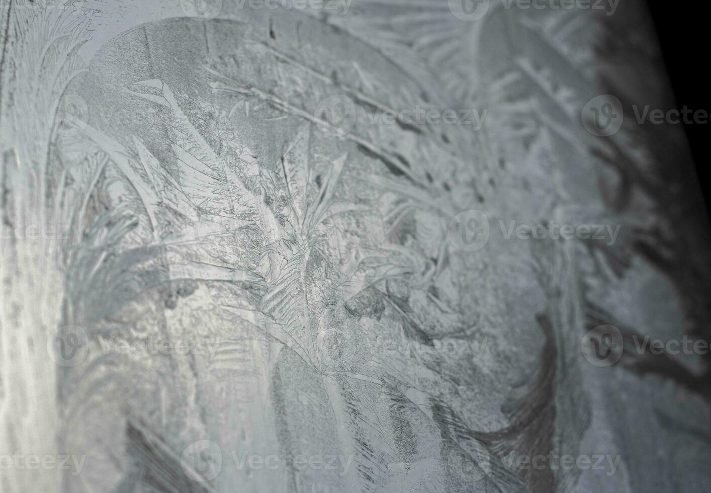 Close up shot of the frosted window. Background photo