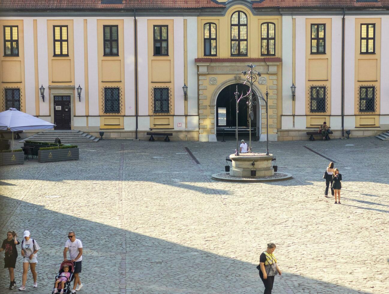 Nesvizh, Belarus - 08.23.2023 - Shot of the well know architectural landmark , Radzwill castle. History photo