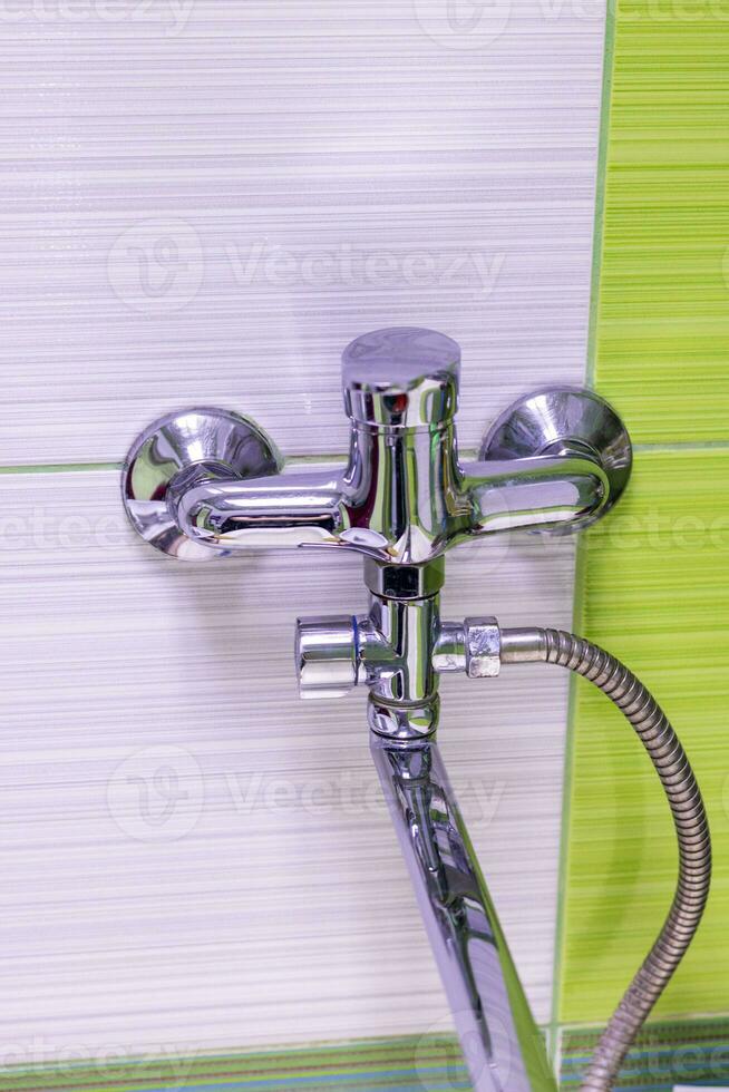 Close up shot of a shower. Indoors photo