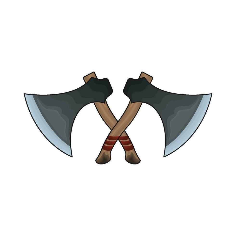 illustration of axe vector