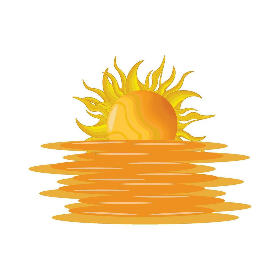 illustration of  sun vector
