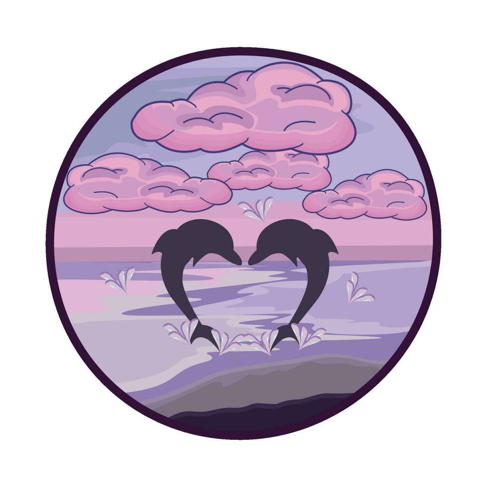 illustration of landscape vector