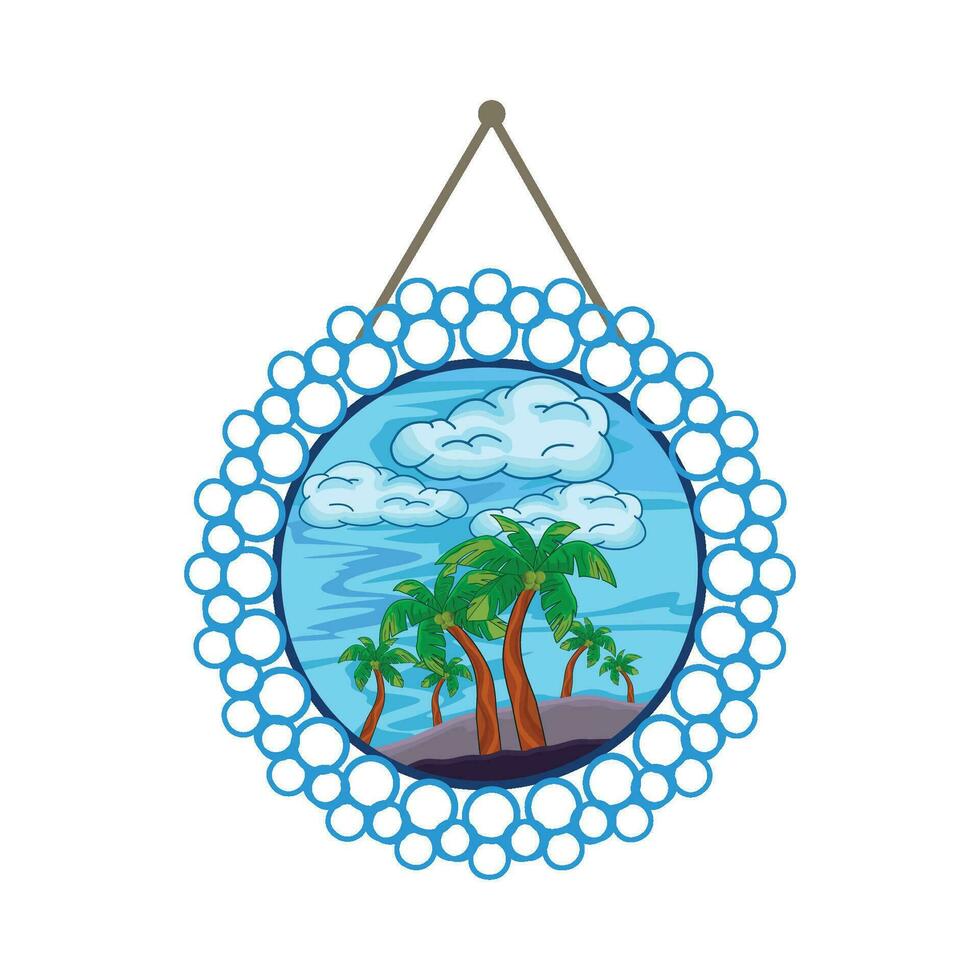illustration of landscape vector
