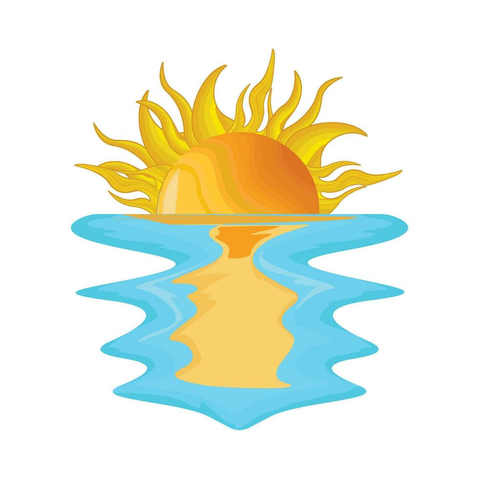 illustration of sunrise vector